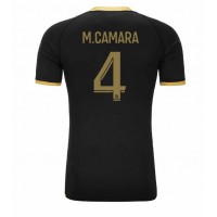 Camiseta AS Monaco Mohamed Camara #4 Segunda Equipación Replica 2023-24 mangas cortas